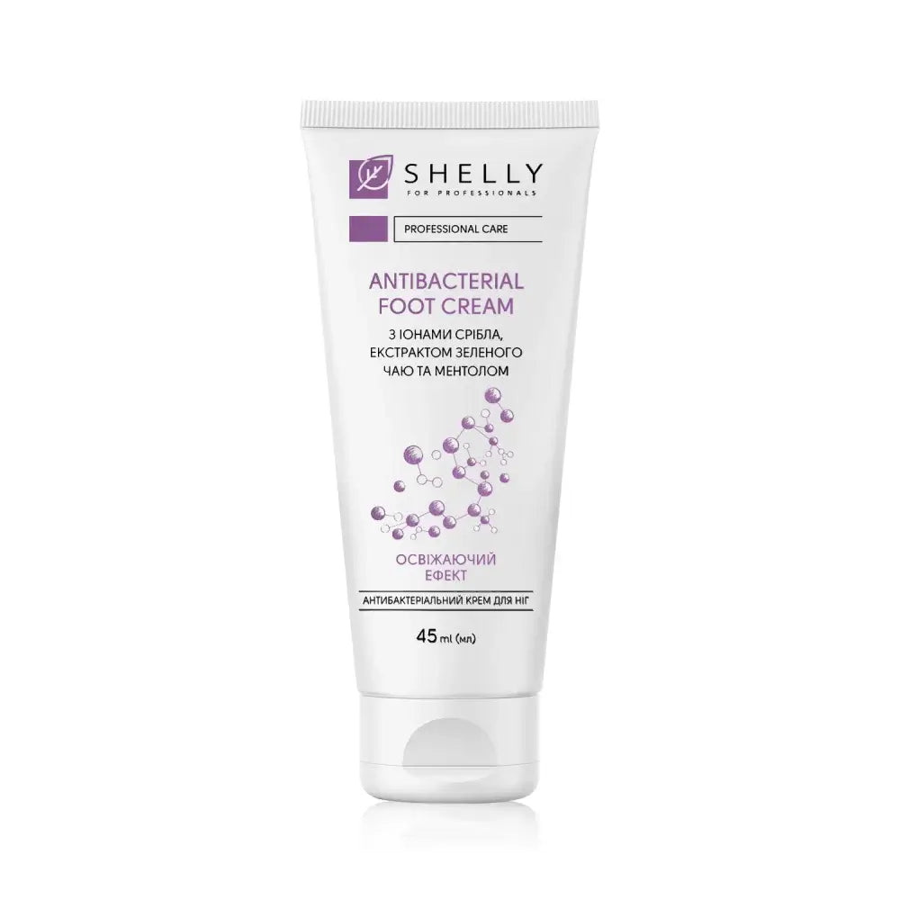 Shelly Antibacterial Foot Cream Silver Ions, Green Tea Extract And Menthol