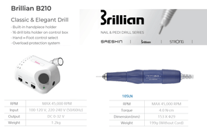 Saeshin Brillian B210 + 105LN Blue 45k RPM