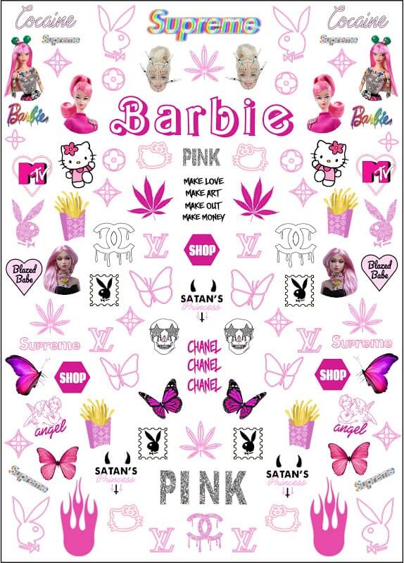 large barbie stickers