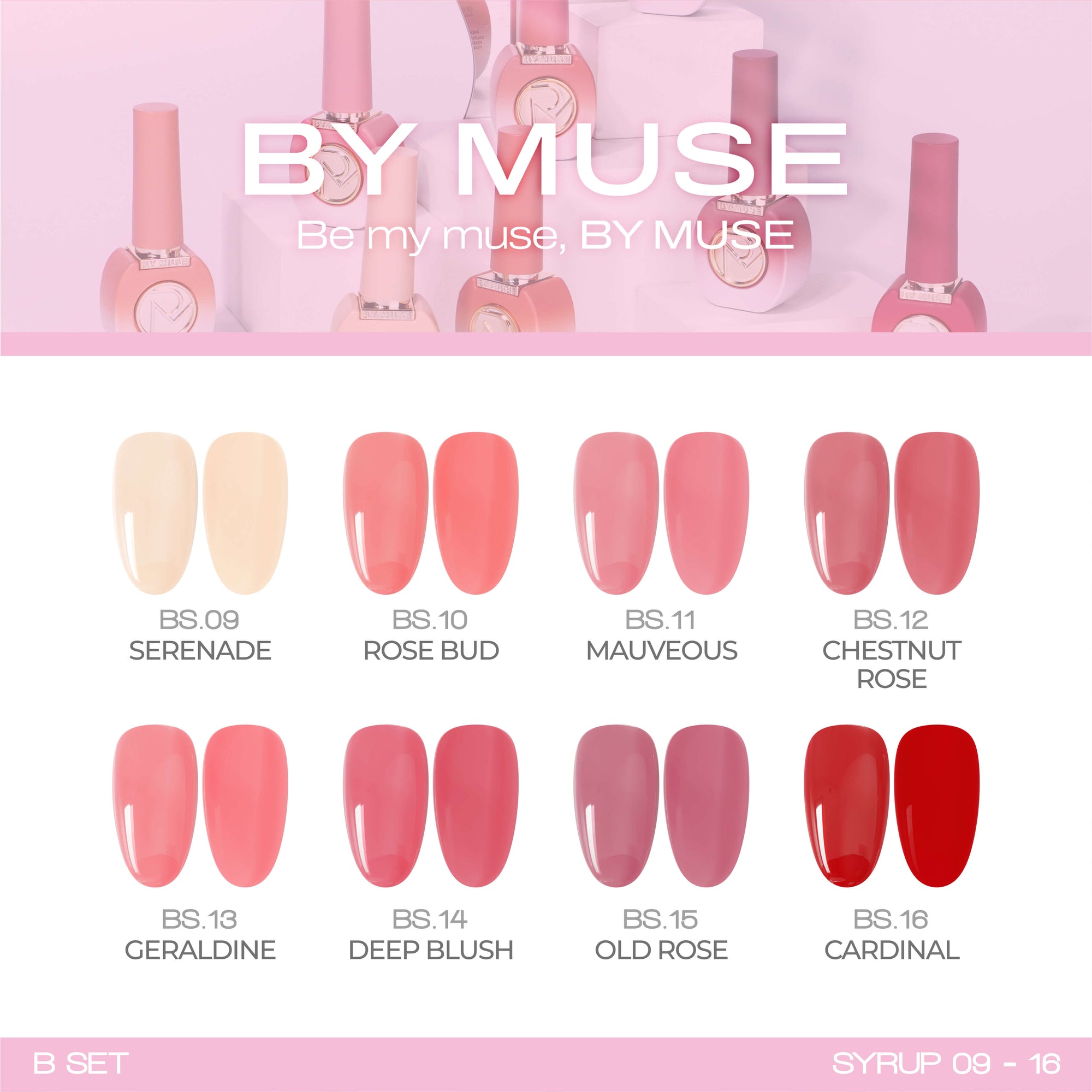 BY MUSE Syrup Color Gel Polish - Geraldine