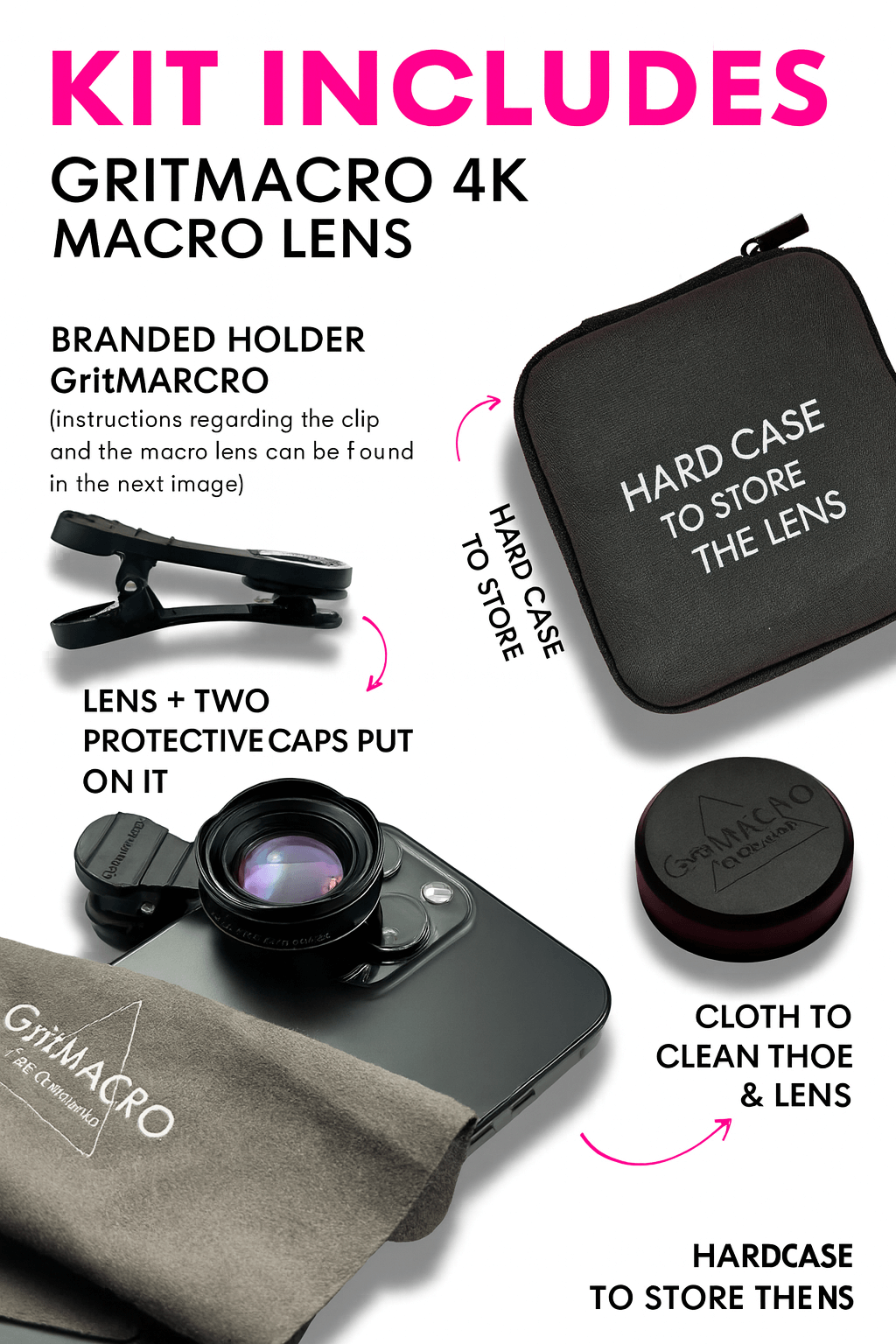 GritMACRO Macro Lens 4K