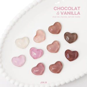 JIN.B Chocolat & Vanilla Collection- 10 PCS Syrup Gel Polish Set