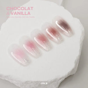JIN.B Chocolat & Vanilla Collection- 10 PCS Syrup Gel Polish Set