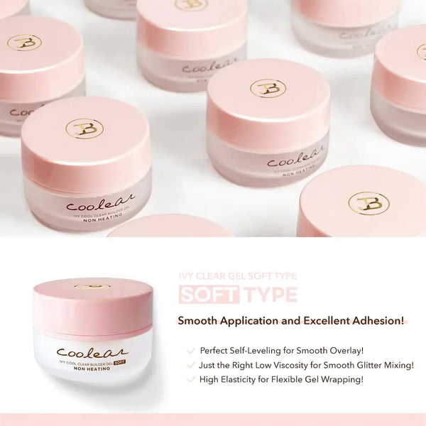 Jin.B Coolear Builder Gel (2 Types 10 ml) Nail Mart USA