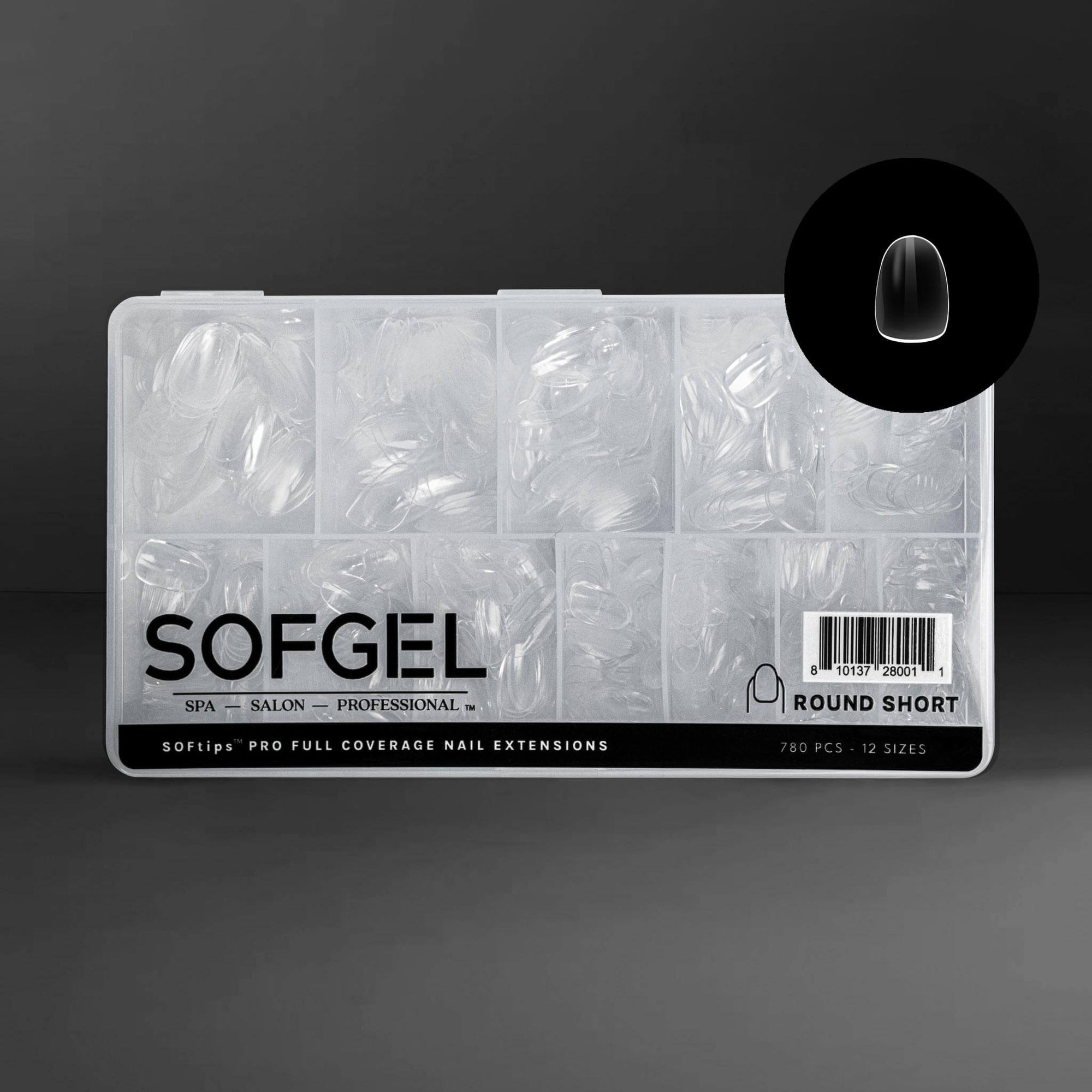 SOFGEL Full Cover Soft Gel Tips - Round Short
