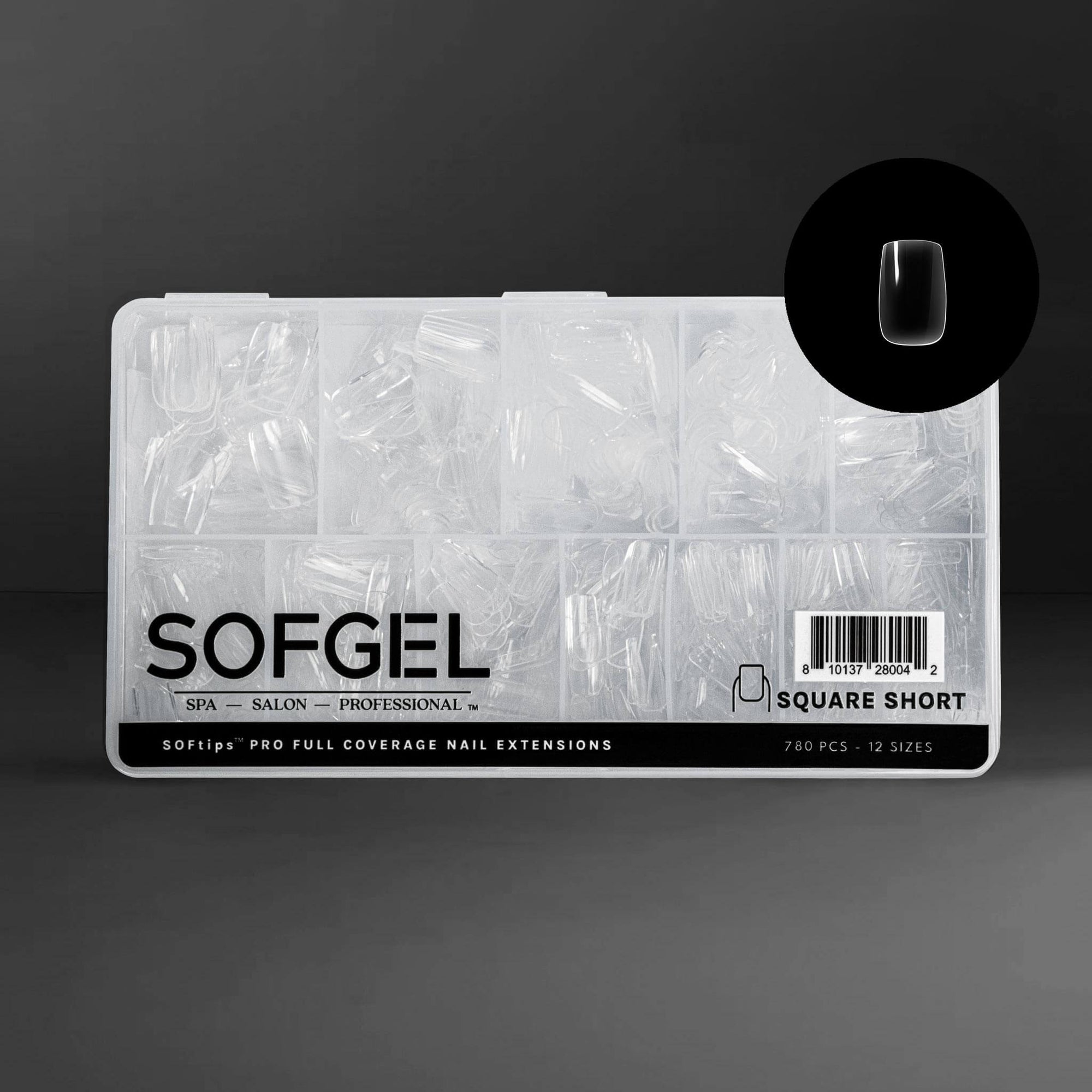 SOFGEL Full Cover Soft Gel Tips - Square Short