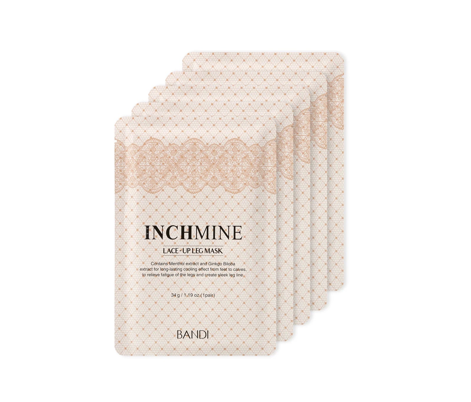 Bandi Inchmine Lace-Up Mask For Legs (5Pairs)