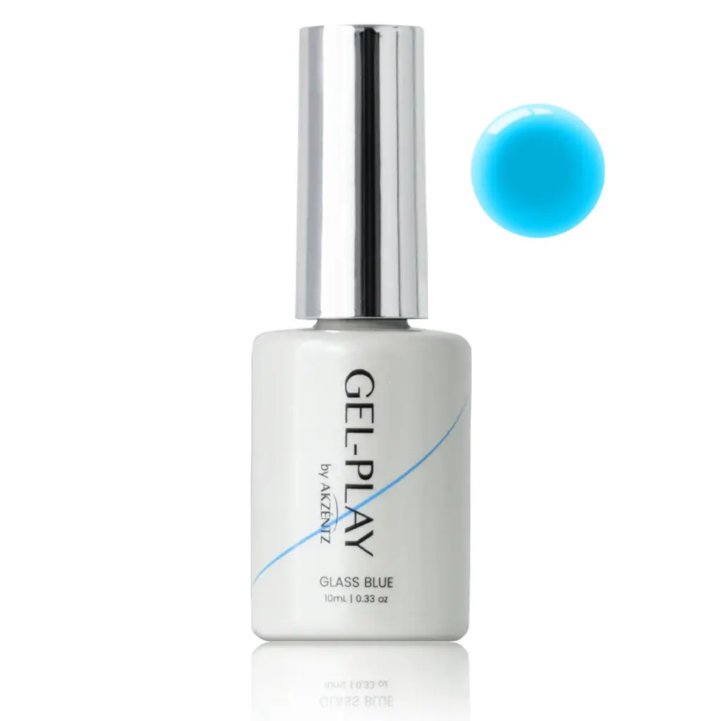 Akzentz Gel Play Polish- Glass Blue