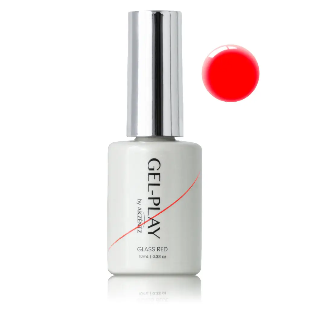 Akzentz Gel Play Polish- Glass Red