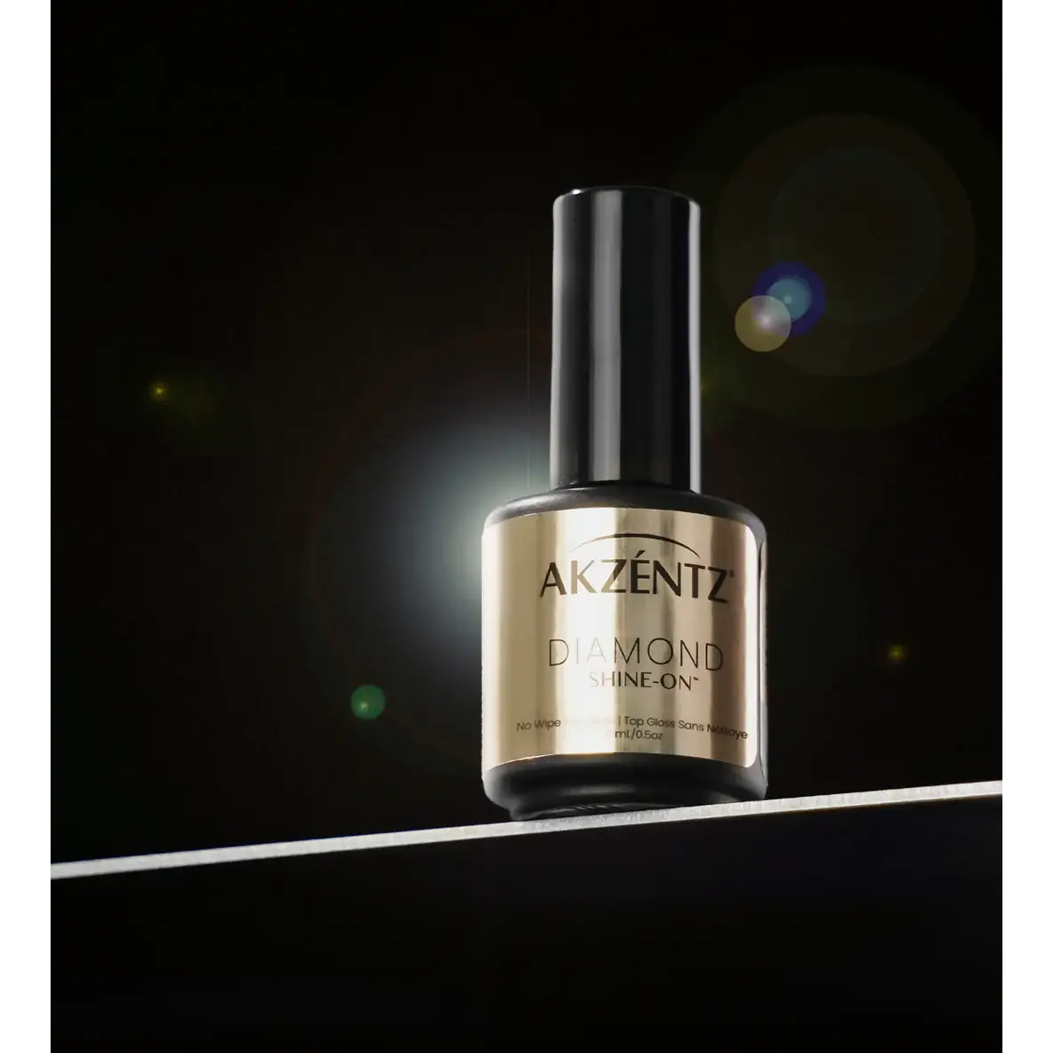 AKZENTZ Mini Diamond Shine-On No Wipe Top Coat- 5ml
