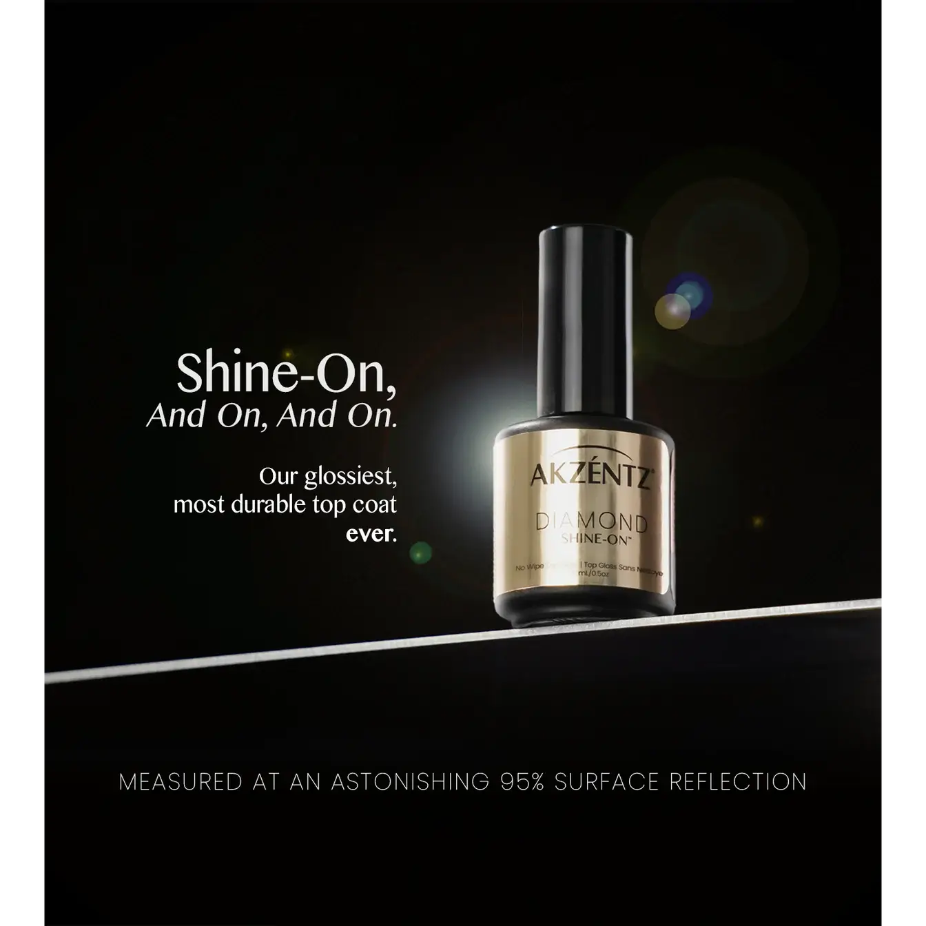 AKZENTZ Diamond Shine-On No Wipe Top Coat