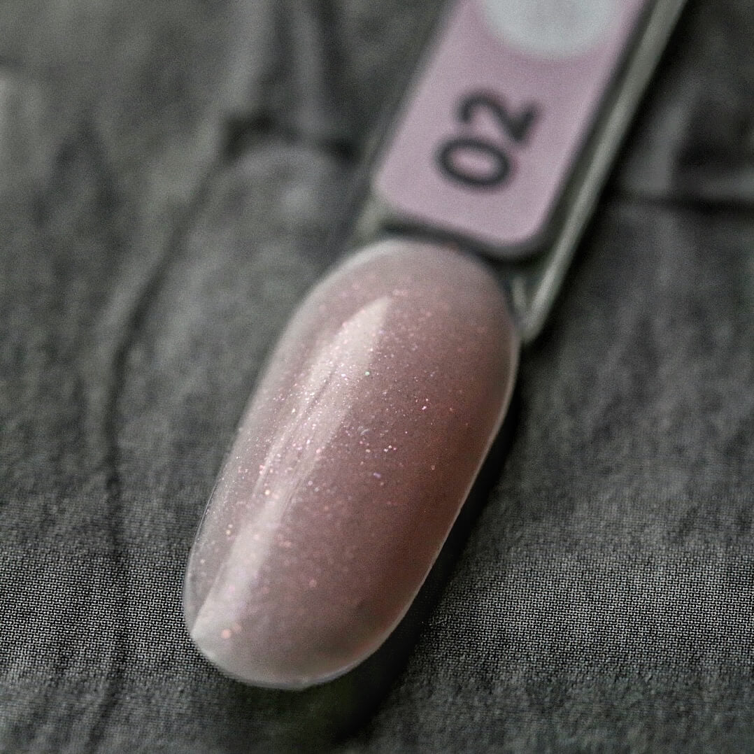 Siller Polygel with Glitter #2 - Pale Pink