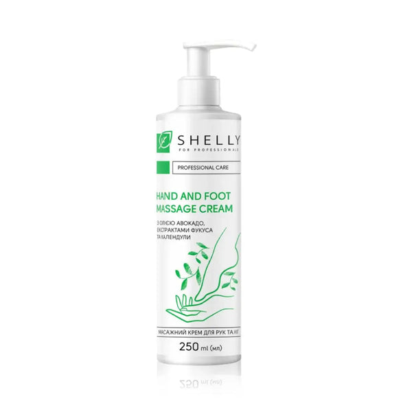 Shelly Massage Cream For Hands And Feet With Avocado Oil, Fucus