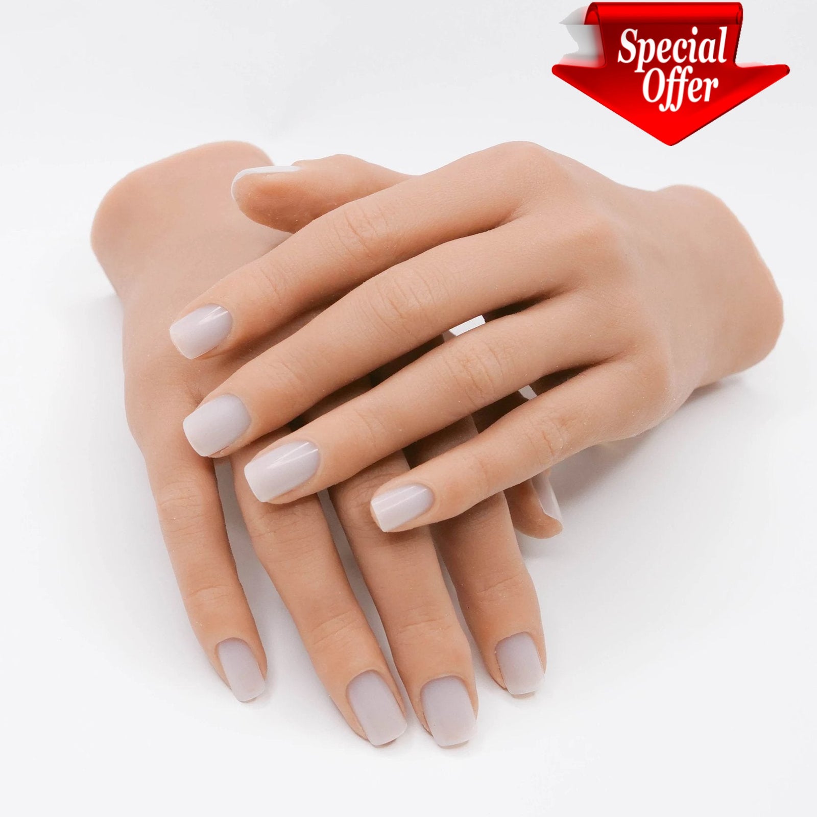 Red Iguana Set of Two 2.0 Full Silicone Practice Hands (Left and Right)