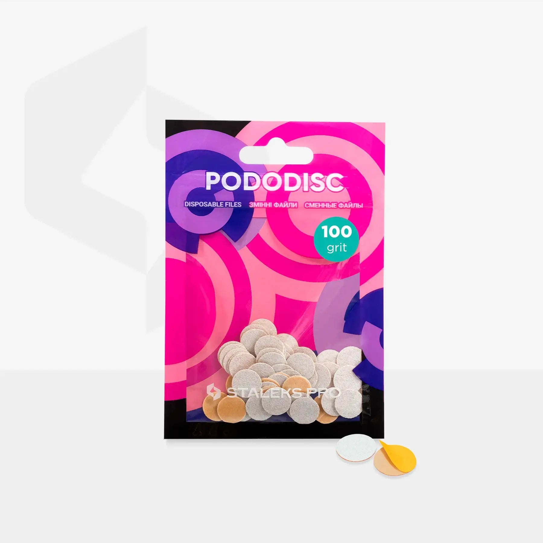 Staleks PODODISC White Refill Pads for Pedicure Disc PRO XS (50 pcs)