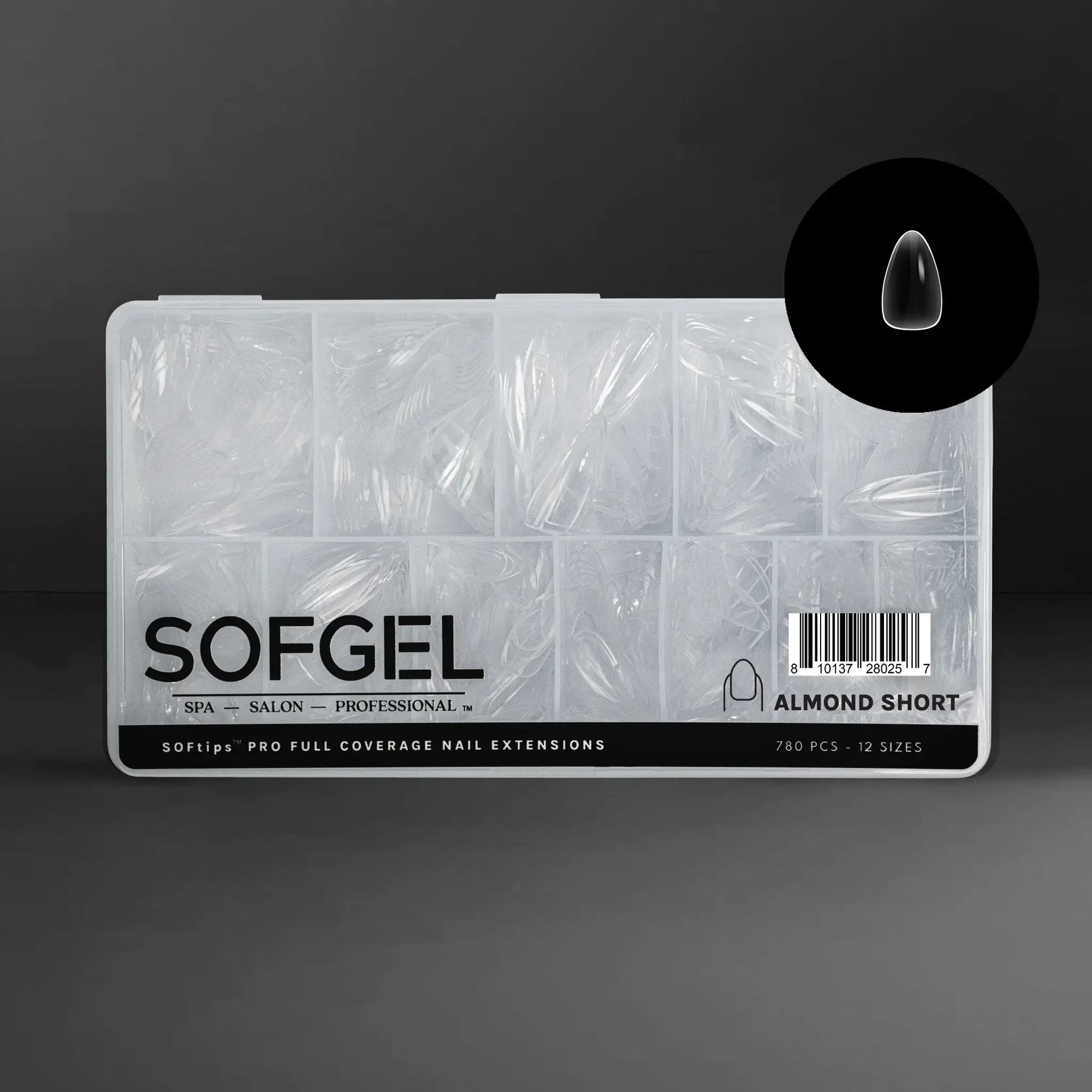SOFGEL Full Cover Soft Gel Tips - Almond Short