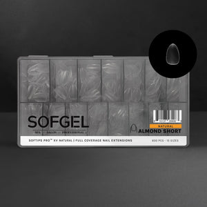SOFGEL SOFTIPS PRO™ XV NATURAL - ALMOND SHORT