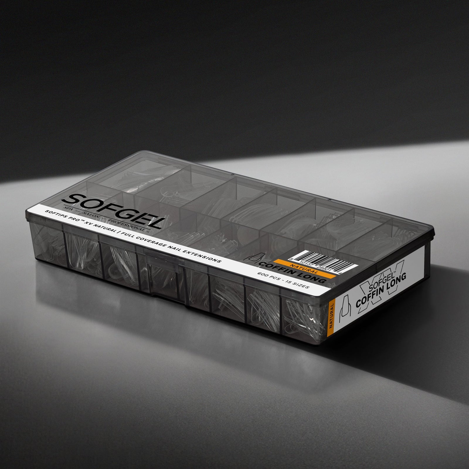 SOFGEL SOFTIPS PRO™ XV NATURAL - COFFIN LONG