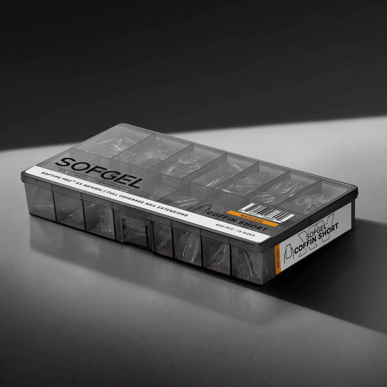 SOFGEL SOFTIPS PRO™ XV NATURAL - COFFIN SHORT