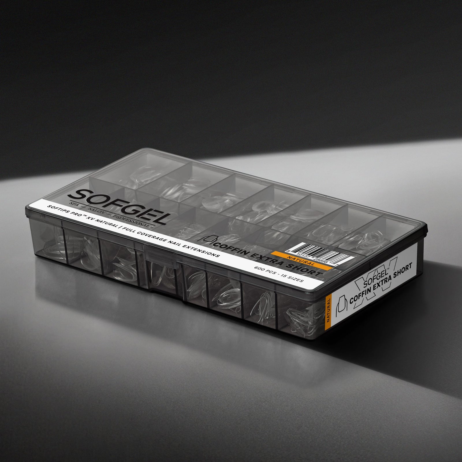 SOFGEL SOFTIPS PRO™ XV NATURAL - COFFIN EXTRA SHORT