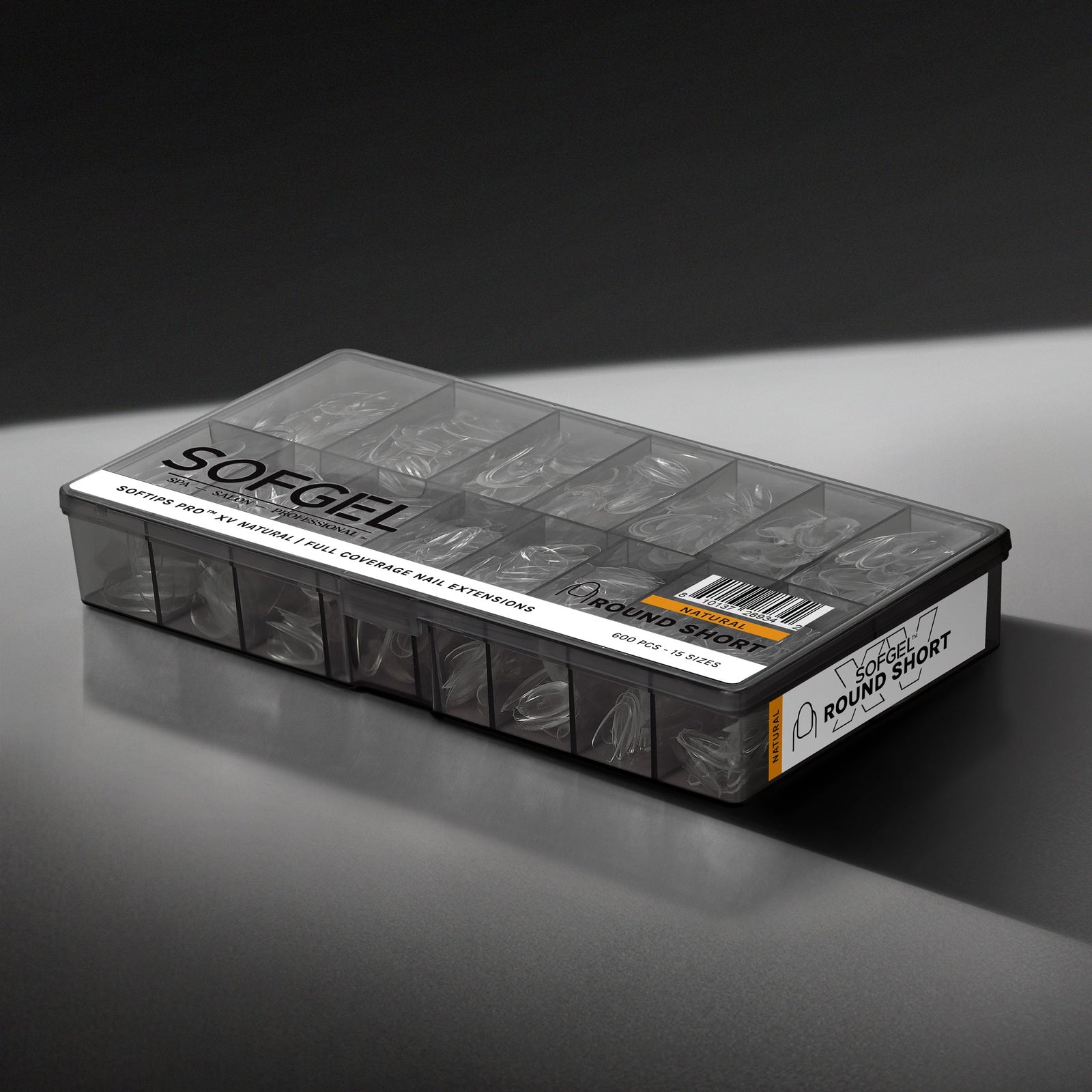 SOFGEL SOFTIPS PRO™ XV NATURAL - ROUND SHORT