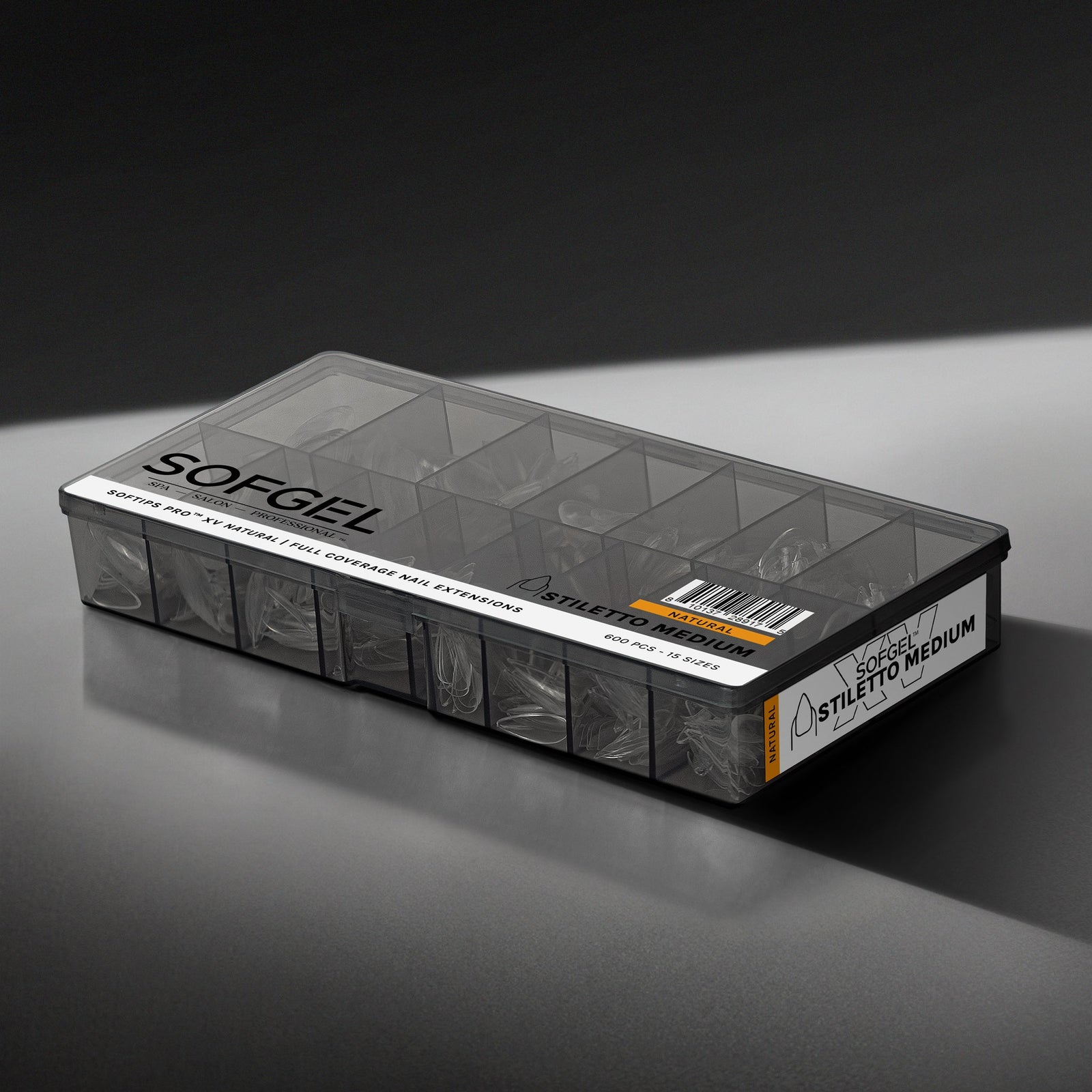 SOFGEL SOFTIPS PRO™ XV NATURAL - STILETTO MEDIUM