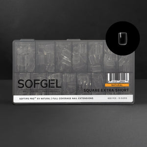 SOFGEL SOFTIPS PRO™ XV NATURAL - SQUARE EXTRA SHORT