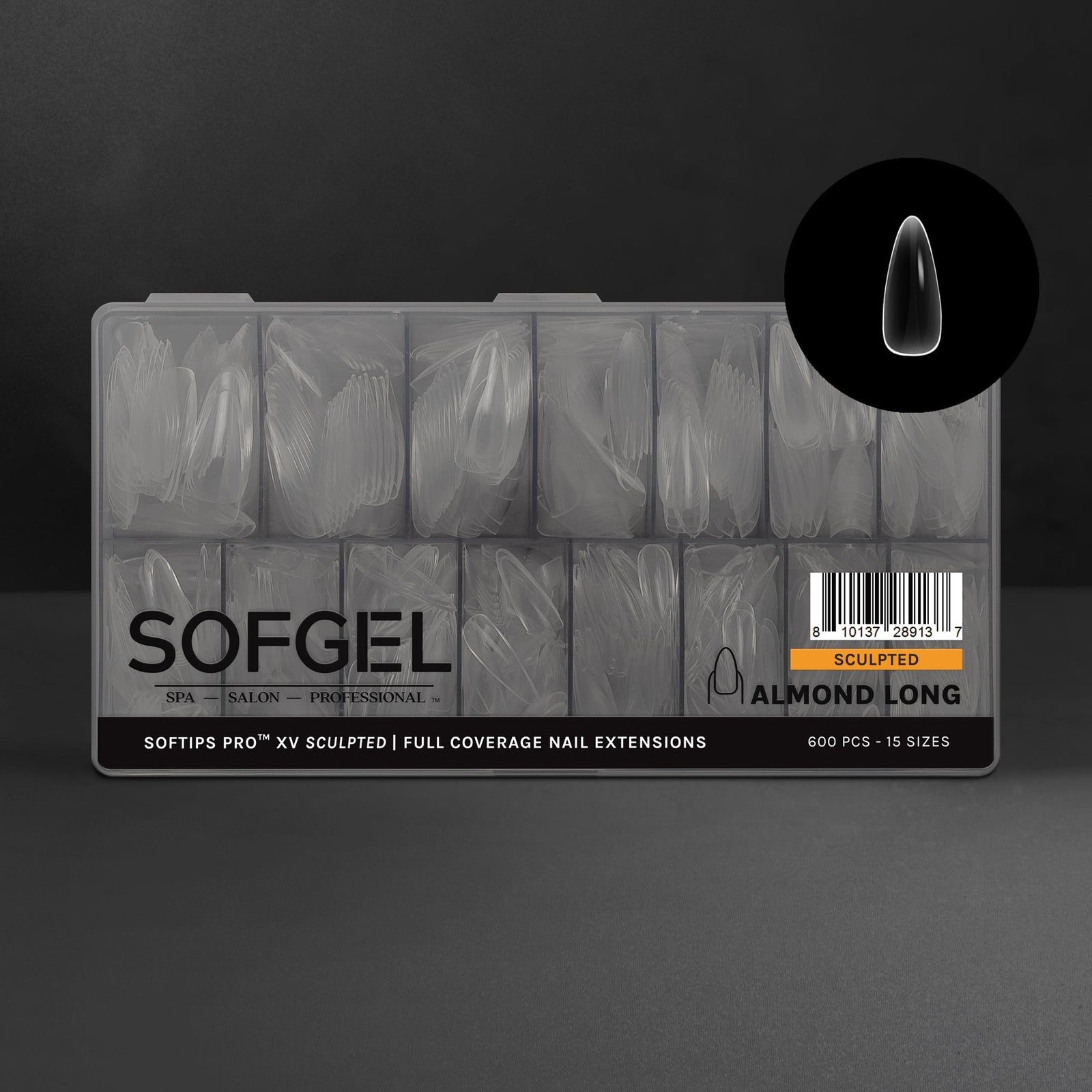 SOFGEL SOFTIPS PRO™ XV SCULPTED - ALMOND LONG