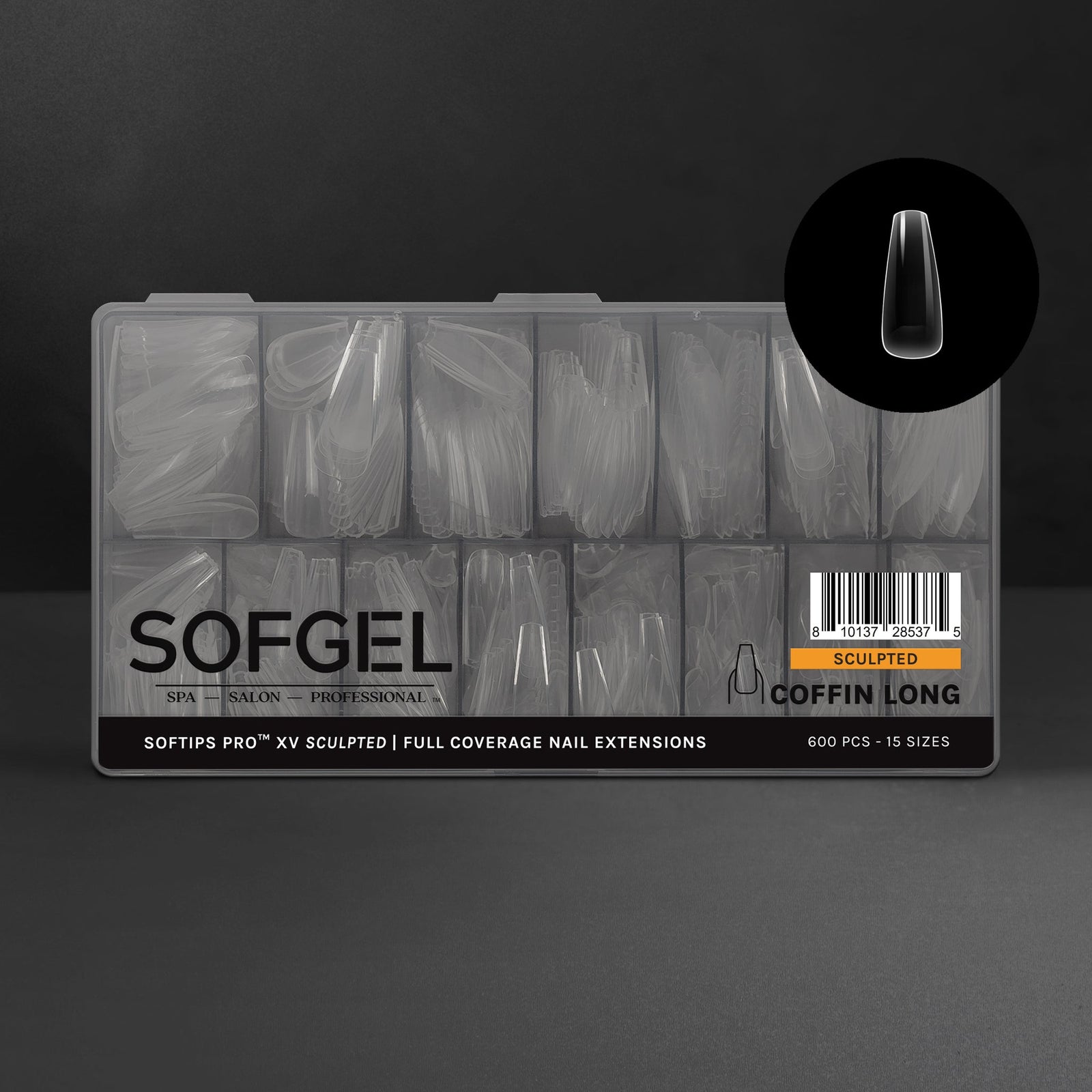 SOFGEL SOFTIPS PRO™ XV SCULPTED - COFFIN LONG