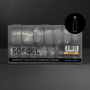 SOFGEL SOFTIPS PRO™ XV SCULPTED - COFFIN EXTRA EXTRA LONG