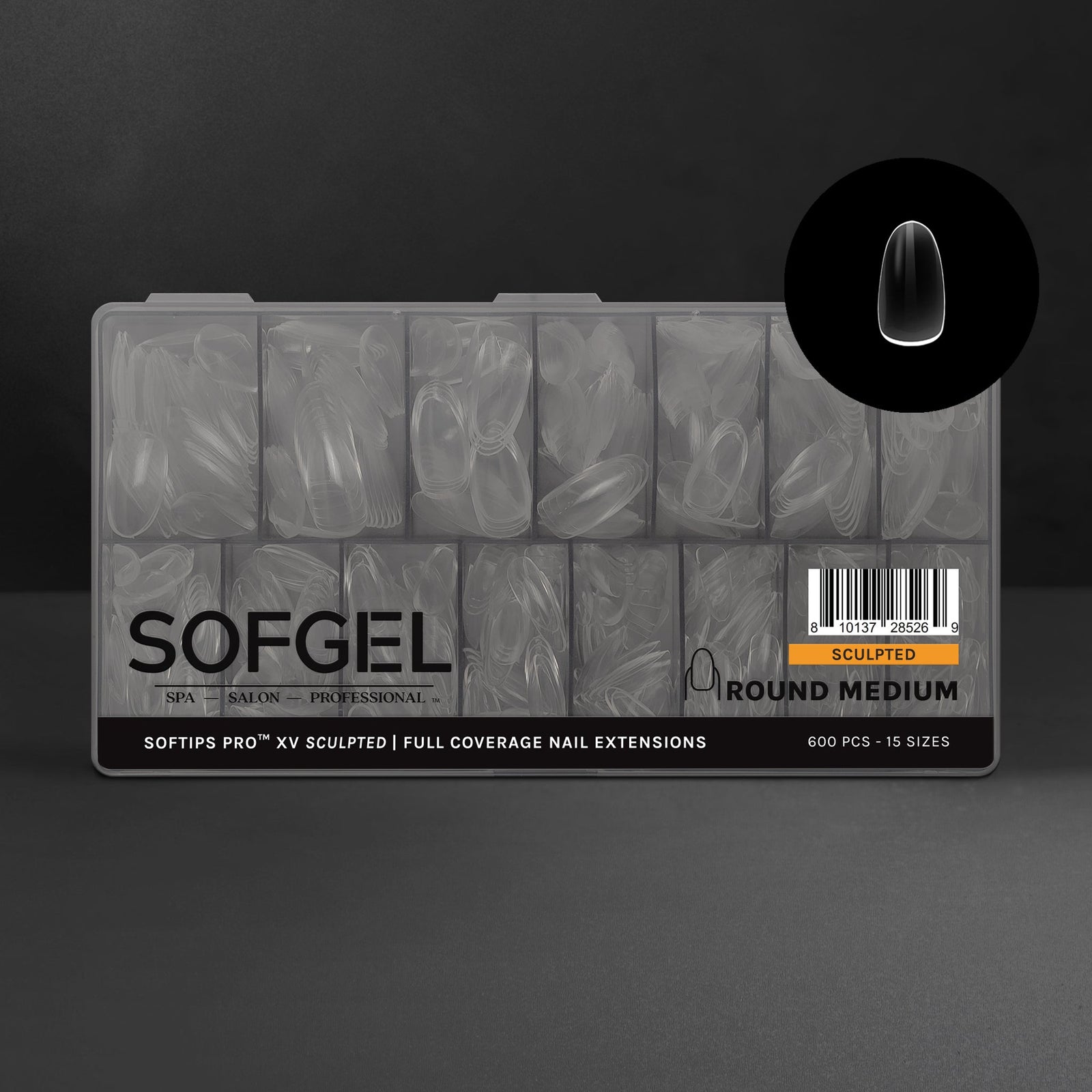SOFGEL SOFTIPS PRO™ XV SCULPTED - ROUND MEDIUM