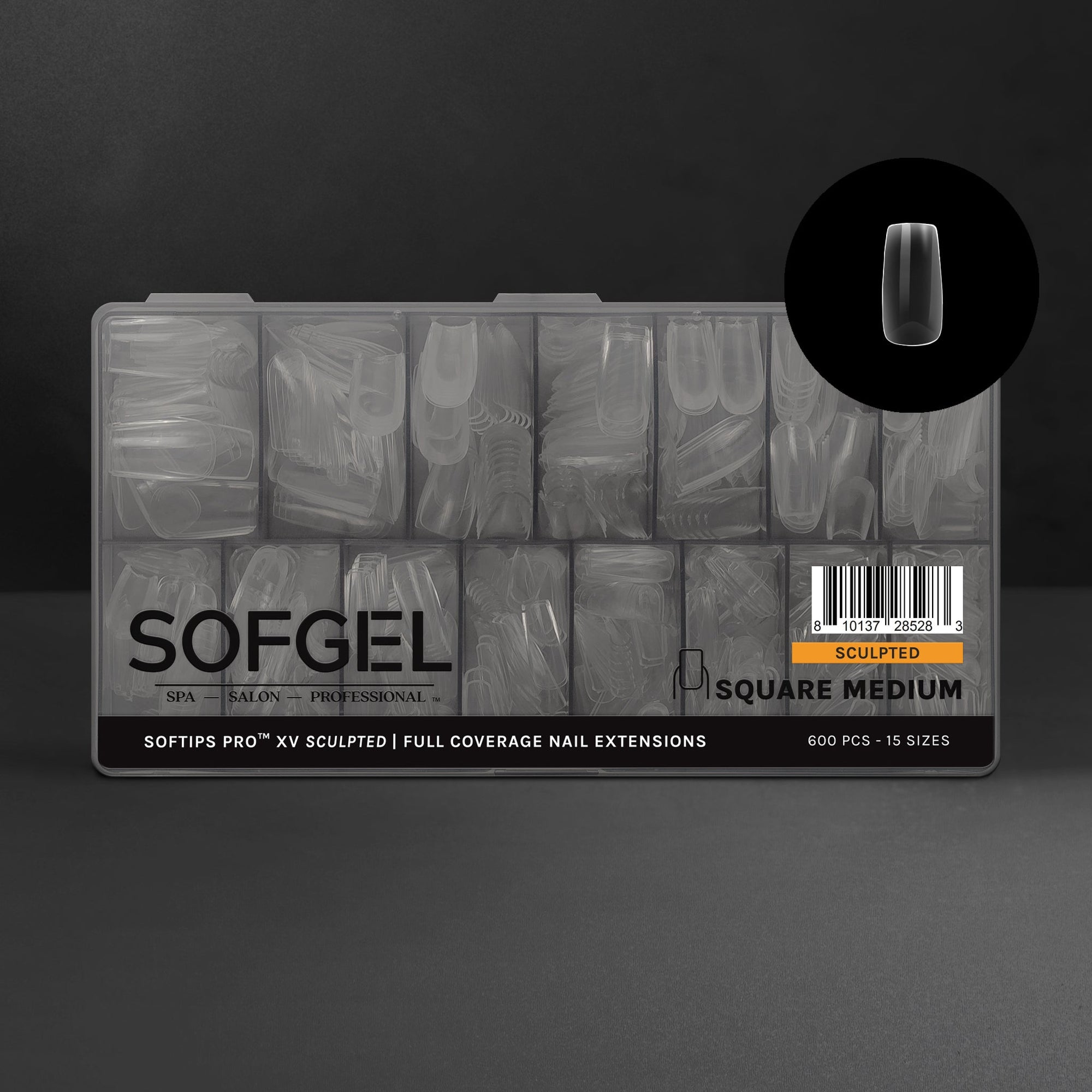 SOFGEL SOFTIPS PRO™ XV SCULPTED - SQUARE MEDIUM