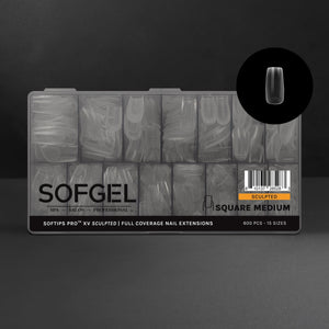 SOFGEL SOFTIPS PRO™ XV SCULPTED - SQUARE MEDIUM