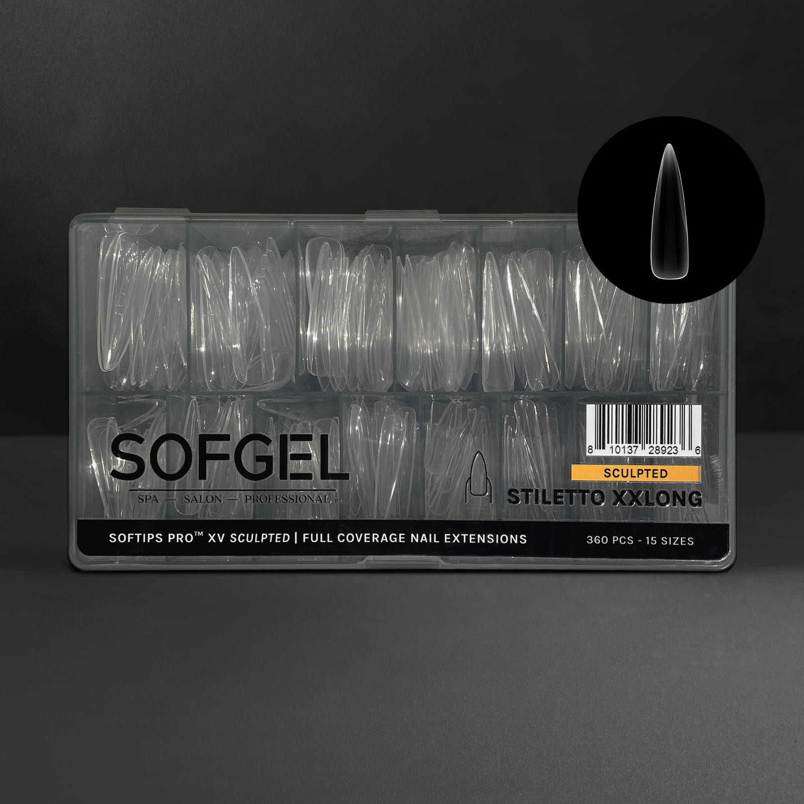 SOFGEL SOFTIPS PRO™ XV SCULPTED - STILETTO EXTRA EXTRA LONG