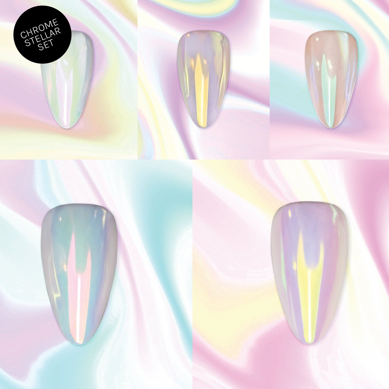 SOFGEL Chrome Stellar Set of 5