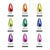 SOFGEL Chrome Colors Set of 9