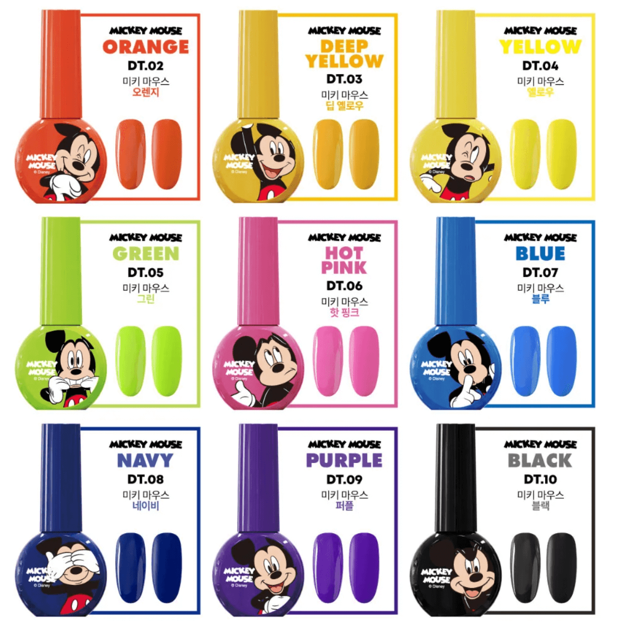 DGEL Disney Mickey Mouse Gel Polish - Navy