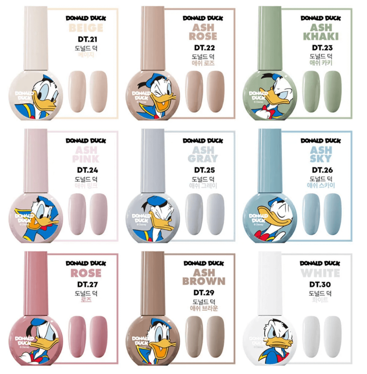 DGEL Disney Donald Duck Gel Polish - Rose