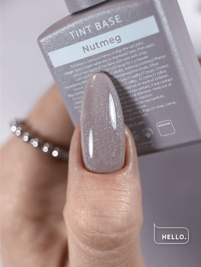 Hello Tint Rubber Base- Nutmeg