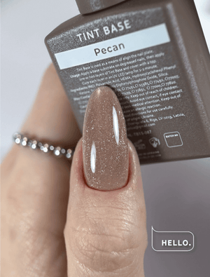 Hello Tint Rubber Base- Pecan