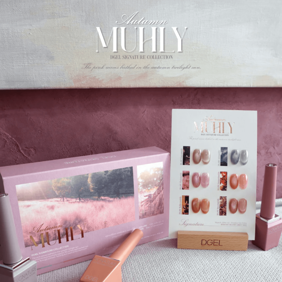 DGEL Signature Autumn Muhly Collection - 6 PCS Magnetic Gel Polish