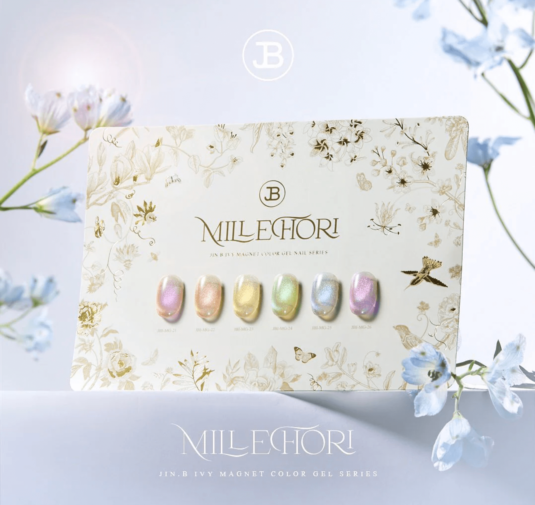 JIN.B Millefiori Collection- 6 PCS Magnetic Gel Polish Set