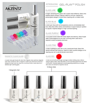 Akzentz Gel Play Polish- Glass Purple