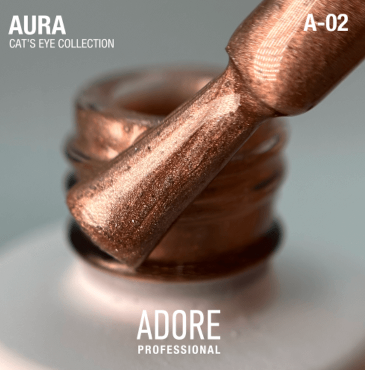 Adore Professional x Cultura Manicura Aura Cat Eye Gel Polish- Warm Brown