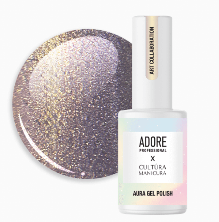 Adore Professional x Cultura Manicura Aura Cat Eye Gel Polish- Golden-Lilac