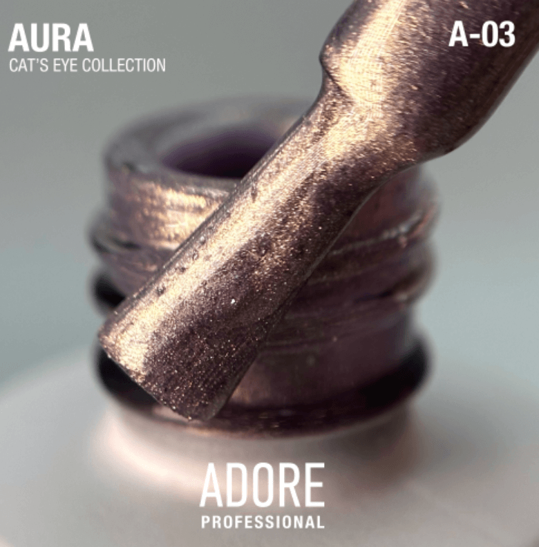 Adore Professional x Cultura Manicura Aura Cat Eye Gel Polish- Golden-Lilac