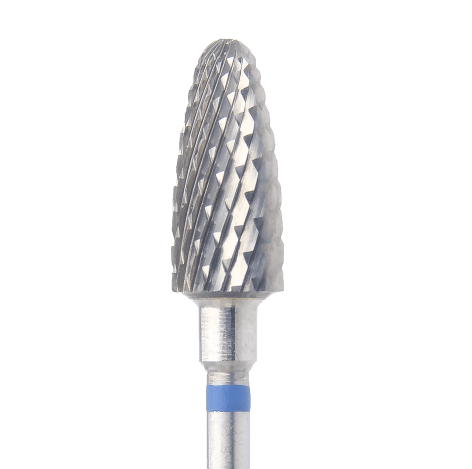 KMIZ Carbide Cone E-File Nail Drill Bit - Medium Grit (Blue)