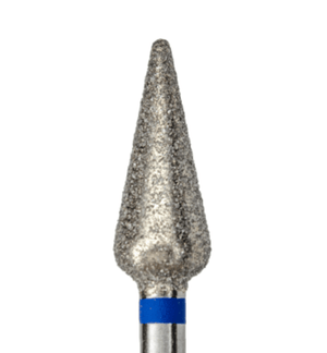KMIZ Diamond Rounded Drop E-File Nail Drill Bit - Medium Grit