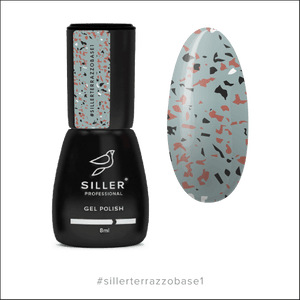 Siller Terrazzo Rubber Base #1 - Gray w/ Colored Potal