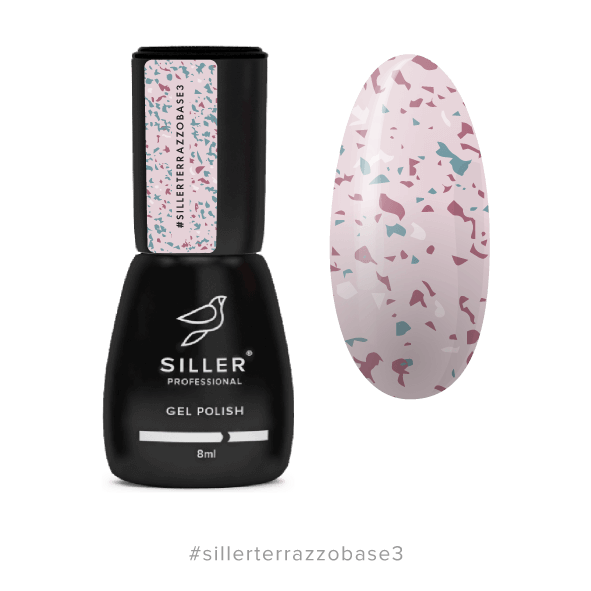Siller Terrazzo Rubber Base #3 - Pink w/ Colored Potal